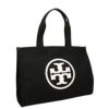 トリーバーチ トートバッグ  エラ Ella Canvas Tote ブラック TORY BURCH 148792 001 BLACK