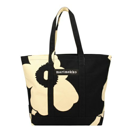 マリメッコ トートバッグ  ウニッコ PERUSKASSI JUHLA ブラック marimekko 090567 920 BLACK/LIGHT YELLOW