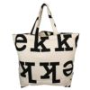 マリメッコ トートバッグ  CANVAS BAGS LOGO ホワイト marimekko 090591 890 OFF WHITE  BLACK