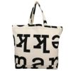 マリメッコ トートバッグ  CANVAS BAGS LOGO ホワイト marimekko 090591 890 OFF WHITE  BLACK