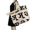 マリメッコ トートバッグ  CANVAS BAGS LOGO ホワイト marimekko 090591 890 OFF WHITE  BLACK