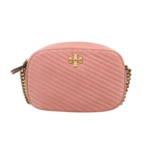 トリーバーチ ショルダーバッグ レディース キラ Kira Chevron Moto Quilt Camera Bag ピンク TORY BURCH 156184 651 Pink Magnolia