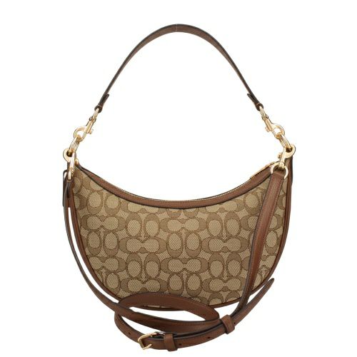 コーチ アウトレット ショルダーバッグ レディース シグネチャー アリア ショルダー バッグ ブラウン COACH OUTLET CO997 IMVGB カーキ サドルマルチ