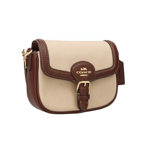 コーチ アウトレット ショルダーバッグ レディース アメリア スモール サドル バッグ ホワイト COACH OUTLET CR257 IMNAM ナチュラルマルチ