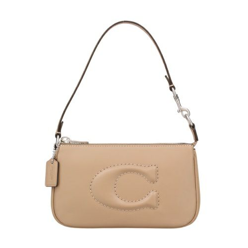 コーチ アウトレット ハンドバッグ レディース ノリータ スムース レザー リストレット 19 ベージュ COACH OUTLET CR364 SV/TP トープ