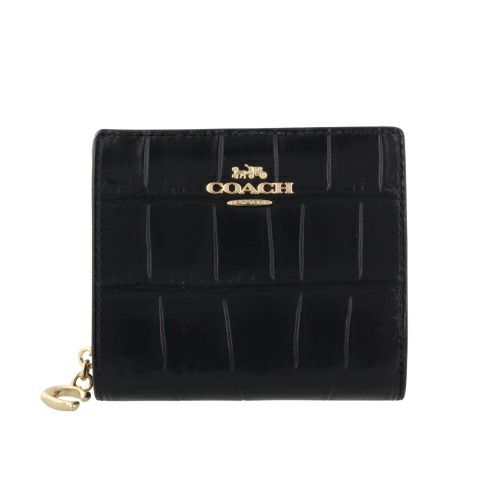 COACH ブラック 二つ折り財布 CW790 SV/BK アウトレット COACH