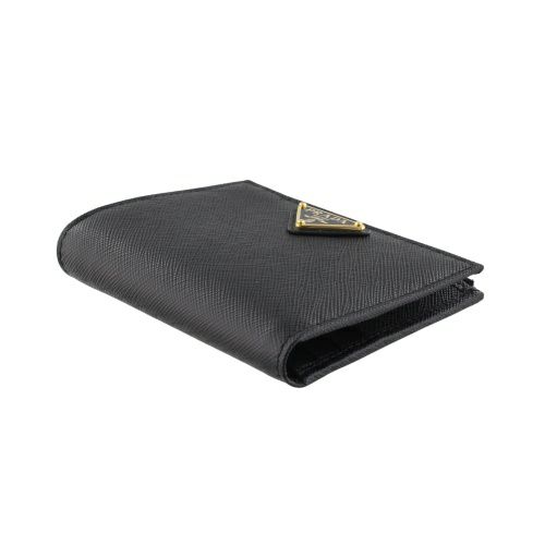 プラダ 二つ折り財布 レディース SAFFIANO TRIANGOLO サフィアーノ  