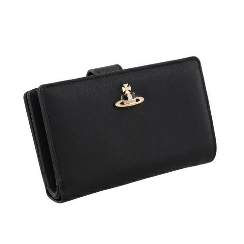 ヴィヴィアンウエストウッド 二つ折り財布 レディース DIAMANTE ブラック Vivienne Westwood 51080028 BLACK N401