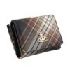 ヴィヴィアンウエストウッド 三つ折り財布 レディース DERBY マルチカラー Vivienne Westwood 51010018U D101 TARTAN BROWN/BLACK