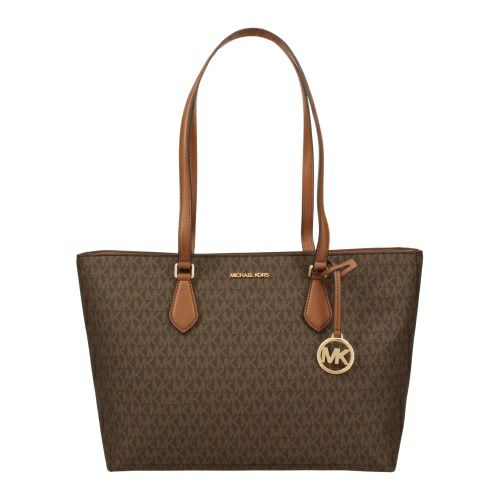 マイケルコース トートバッグ レディース シェイラ シグネチャー ラージ ミッドファスナー トート ブラウン MICHAEL KORS 35S4G6HT9B BROWN