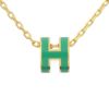 エルメス ネックレス レディース ポップＨペンダント MINI グリーン HERMES H147992F MALACHITE/GOLD