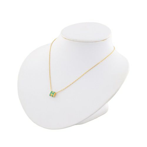 エルメス ネックレス レディース ポップＨペンダント MINI グリーン HERMES H147992F MALACHITE/GOLD