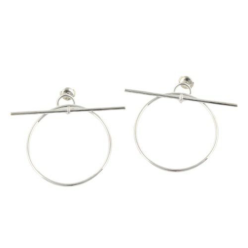 エルメス ピアス レディース ループ ピアス MM シルバー HERMES H114504B SV