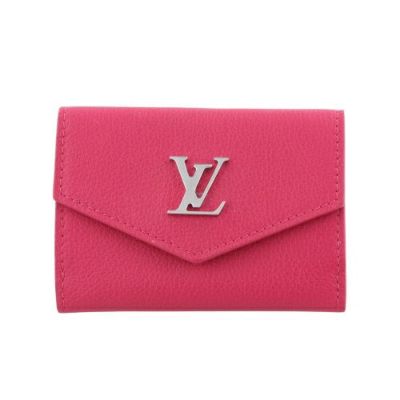 ルイヴィトン 三つ折り財布 ポルトフォイユ・ロックミニ ピンク LOUIS 