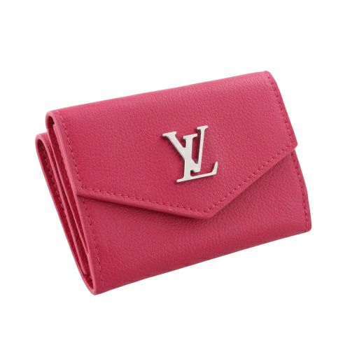 ルイヴィトン 三つ折り財布 ポルトフォイユ・ロックミニ ピンク LOUIS  