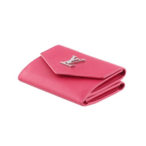 ルイヴィトン 三つ折り財布 ポルトフォイユ・ロックミニ ピンク LOUIS  