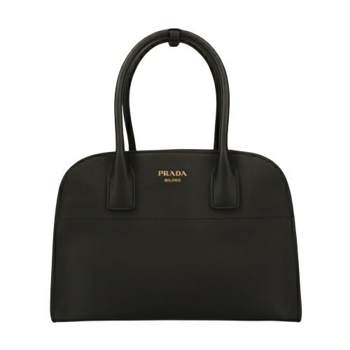 プラダ ハンドバッグ レディース SOFT GRAIN ブラック PRADA 1BG538 V  