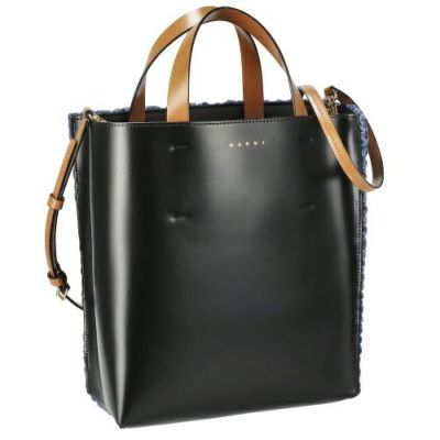 マルニ MARNI トートバッグ ブラック SHMP0018U1 P2644 Z2P16 BLACK MOSSTONE TILE | GINZA  LoveLove（ラブラブ）