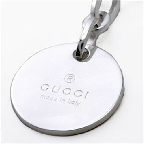 GUCCI 152056 J8400 ラウンドプレートブレスレット シルバー 19cm