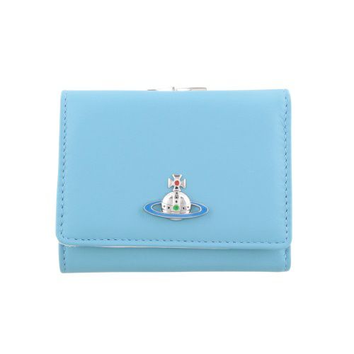 ヴィヴィアンウエストウッド 三つ折り財布 レディース ブルー Vivienne Westwood 51010018 BLUE K407