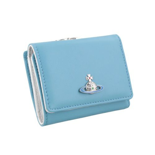 ヴィヴィアンウエストウッド 三つ折り財布 レディース ブルー Vivienne Westwood 51010018 BLUE K407