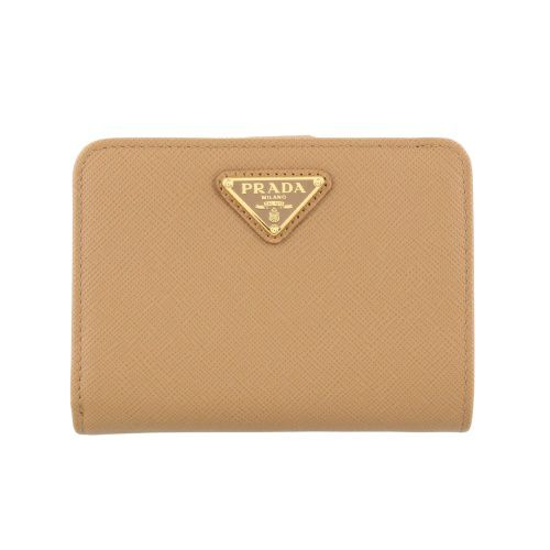 プラダ PRADA 二つ折り財布 レディース ピンクベージュ 1ML018 QWA 