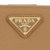 プラダ 二つ折り財布 レディース サフィアーノ トライアングルロゴ SAFFIANO TRIANGOLO ベージュ PRADA 1ML018 QHH F0018 NATURALE