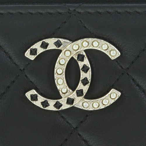シャネル コインケース カードケース フラグメントケース レディース ブラック CHANEL AP4040 B16959 94305 ブラック