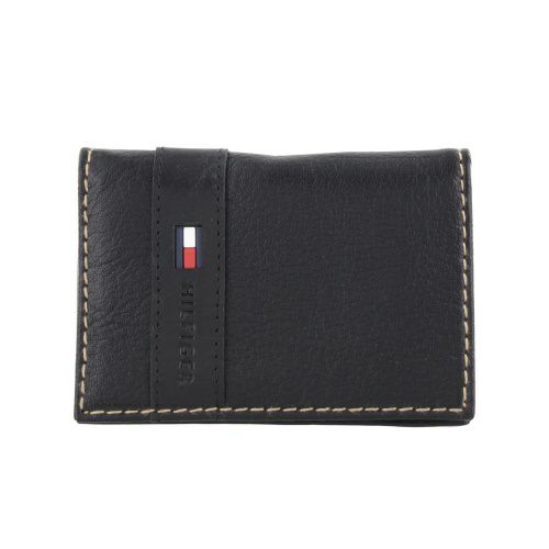 トミーヒルフィガー カードケース メンズ ブラック TOMMY HILFIGER 31TL200011 SUPERWAXY BK