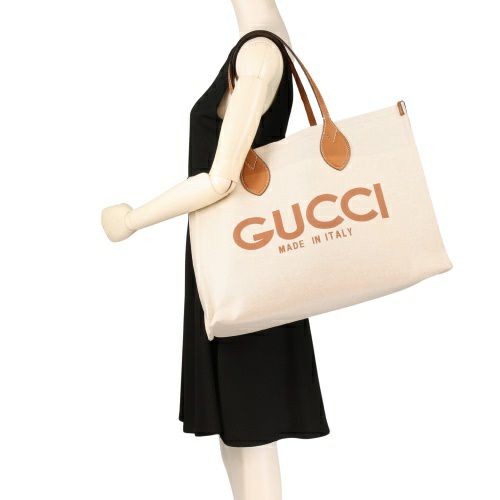 グッチ トートバッグ レディース GUCCI プリント トートバッグ ホワイト GUCCI 772177 FACUL 8451