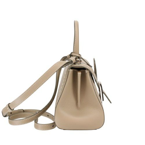 デルヴォー ハンドバッグ レディース ブリヨン ミニ サーピケ ロデオカーフ ステッチ トップハンドル BRILLANT MINI S グレー DELVAUX AA0406 ADW0 AKSPA TOURTERELLE I IVORY/PALLADIUM