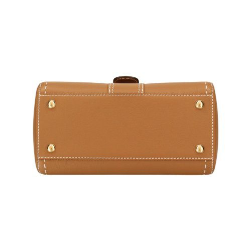 デルヴォー ハンドバッグ レディース BRILLANT PM ブラウン DELVAUX AA0569 ADW0 ADNDO VEGETAL-IVORY/GOLD
