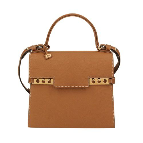 デルヴォー ハンドバッグ レディース タンペート TEMPETE PM ブラウン DELVAUX AA0612 AMF0 ADNDO VEGETAL-IVORY/GOLD