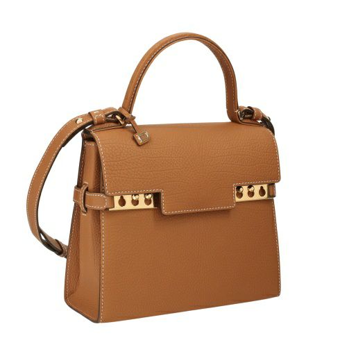 デルヴォー ハンドバッグ レディース タンペート TEMPETE PM ブラウン DELVAUX AA0612 AMF0 ADNDO  VEGETAL-IVORY/GOLD