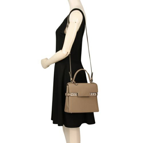 デルヴォー ハンドバッグ レディース タンペート TEMPETE PM グレー DELVAUX AA0612 AMF0 AKSPA  TOURTERELLE I IVORY/PALLADIUM