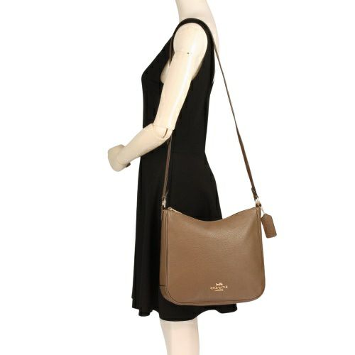 コーチ アウトレット ショルダーバッグ レディース エリー ファイル バッグ ブラウン COACH OUTLET CU960 IMV2R ダークストーン