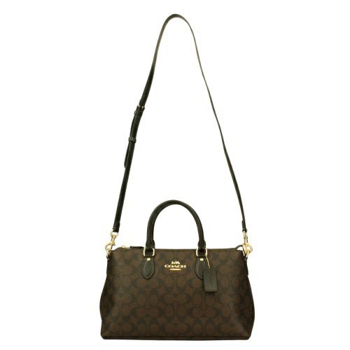 コーチ アウトレット ハンドバッグ レディース ジョージア サッチェル・シグネチャー キャンバス ブラウン COACH OUTLET CR157 IMAA8 ブラウン/ブラック