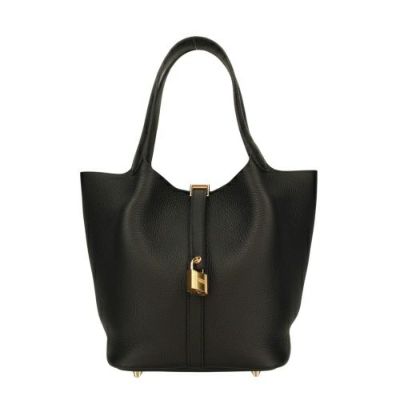 エルメス ピコタン・ロック18 PM ブルードゥ・プルス トリヨンクレマンス シルバー金具 B刻印 HERMES Picotin PM | GINZA  LoveLove（ラブラブ）