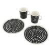 マリメッコ ペアセット マグカップ プレート BREAKFAST SET2PCS MP ブラック marimekko 071605 190 WHITE/BLACK