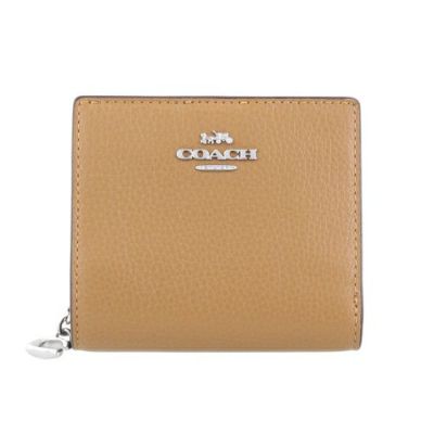 コーチ アウトレット 二つ折り財布 レディース スナップ ウォレット ベージュ COACH OUTLET C2862 IMTAU トープ |  GINZA LoveLove（ラブラブ）