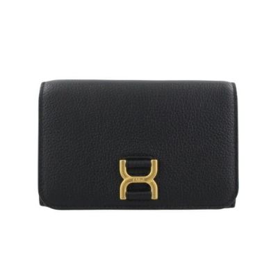 クロエ 三つ折り財布 レディース マーシー ブラック CHLOE CHC23AP097 I31 001 BLACK