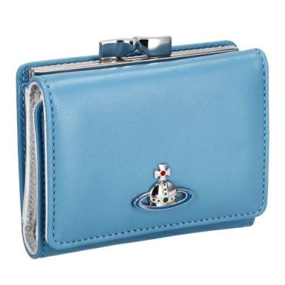 ヴィヴィアンウエストウッド Vivienne Westwood 三つ折り財布 レディース ブルー 51150009 SAFFIANO BLU |  GINZA LoveLove（ラブラブ）