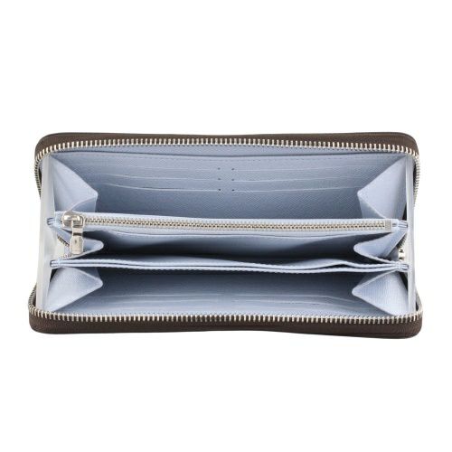 ルイヴィトン 長財布 レディース モノグラム ジッピー・ウォレット ブラウン LOUIS VUITTON M11776 ウォッシュド・ブルー