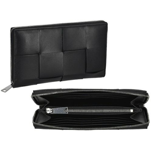 ボッテガヴェネタ 長財布 メンズ イントレチャート INTRECCIATO ブラック BOTTEGA VENETA 649607 V47V1 8803