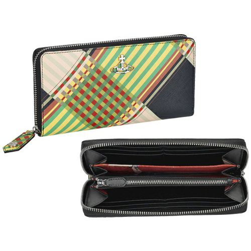 ヴィヴィアンウエストウッド 長財布 レディース マルチカラー Vivienne Westwood 51050022U O102 COMBAT TARTAN