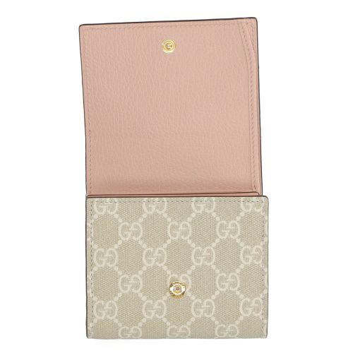 グッチ 二つ折り財布 レディース GGマーモント ピンク GUCCI 598587 AACFE 5945 | GINZA LoveLove（ラブラブ）