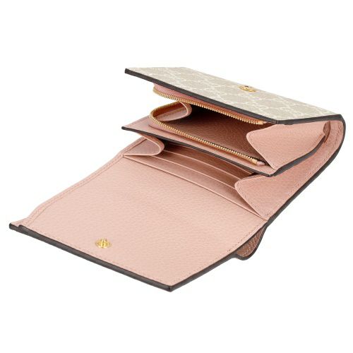 グッチ 二つ折り財布 レディース GGマーモント ピンク GUCCI 598587 