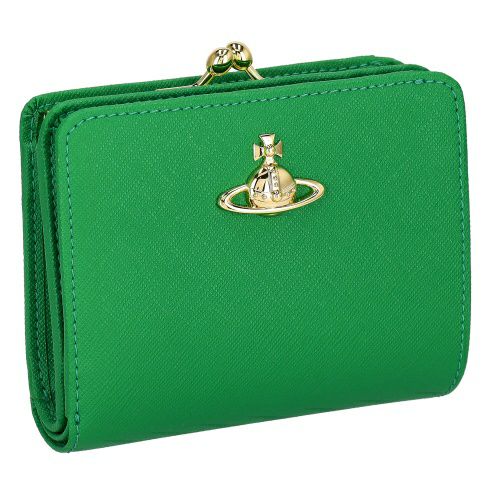 ヴィヴィアンウエストウッド 二つ折り財布 レディース グリーン Vivienne Westwood 5107004CU M401 BRIGHT  GREEN | GINZA LoveLove（ラブラブ）