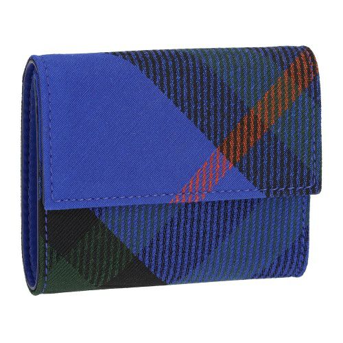 バーバリー 三つ折り財布 メンズ ブルー BURBERRY 8086004 B7323  