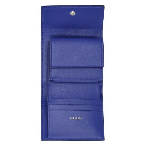 バーバリー 三つ折り財布 メンズ ブルー BURBERRY 8086004 B7323